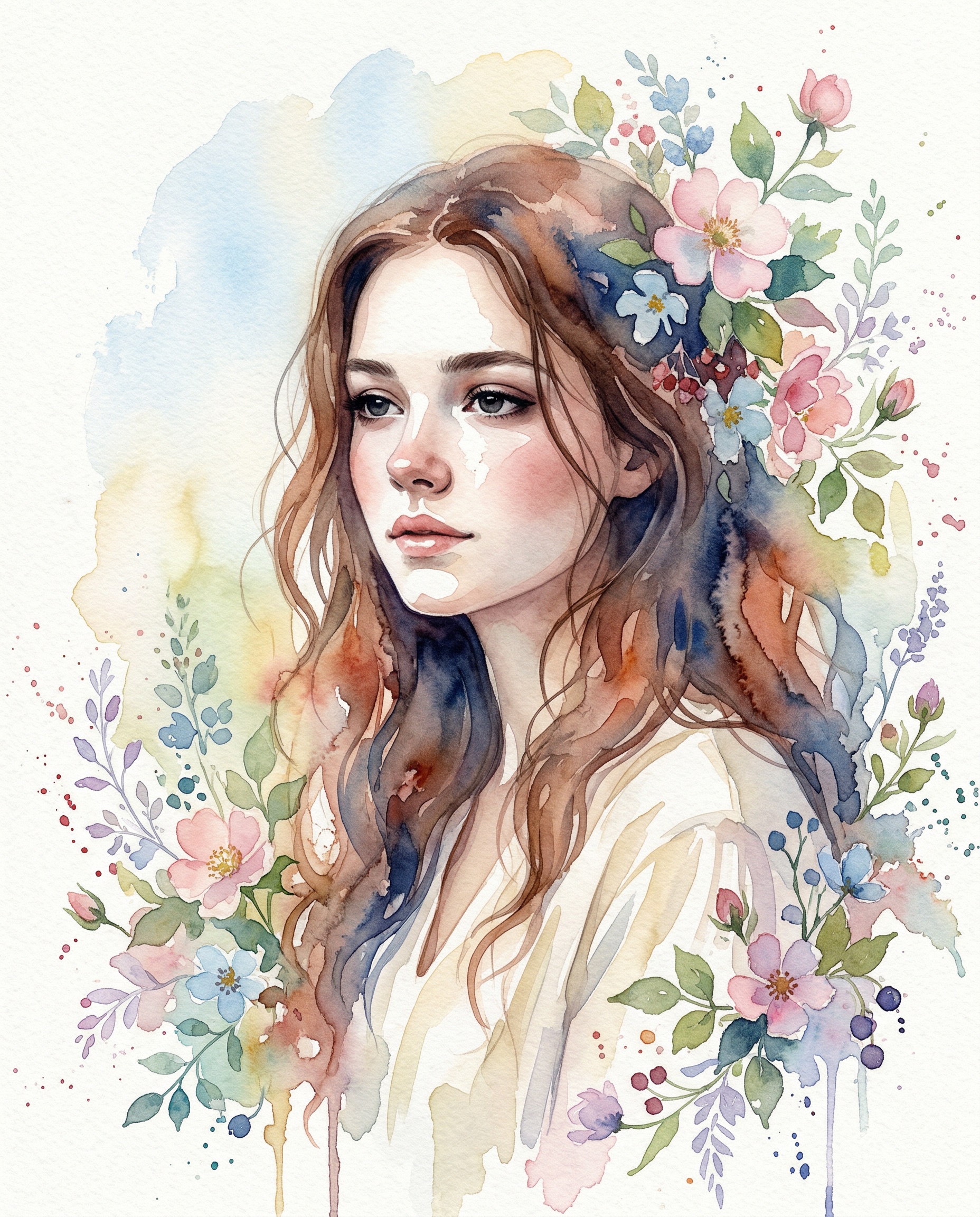 Photo transformée en aquarelle personnalisée — style lumineux et poétique